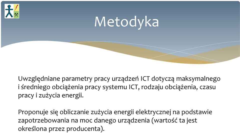 zużycia energii.