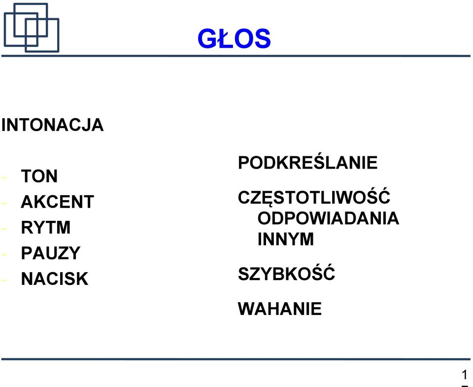 PODKREŚLANIE CZĘSTOTLIWOŚĆ