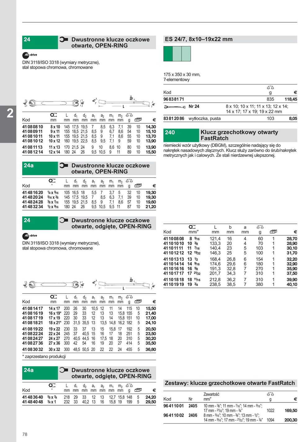 Kod mm mm mm mm mm mm mm mm g S 4 08 08 0 8x0 45 7,5 9,5 7 8,5 6,3 7, 39 0 4,30 4 08 09 9x 55 8,5,5 8,5 9 6,7 8,6 54 0 5,0 4 08 0 0x 55 9,5,5 8,5 9 7, 8,6 55 0 3,70 4 08 0 0x 60 9,5,5 8,5 9,5 7, 9 59