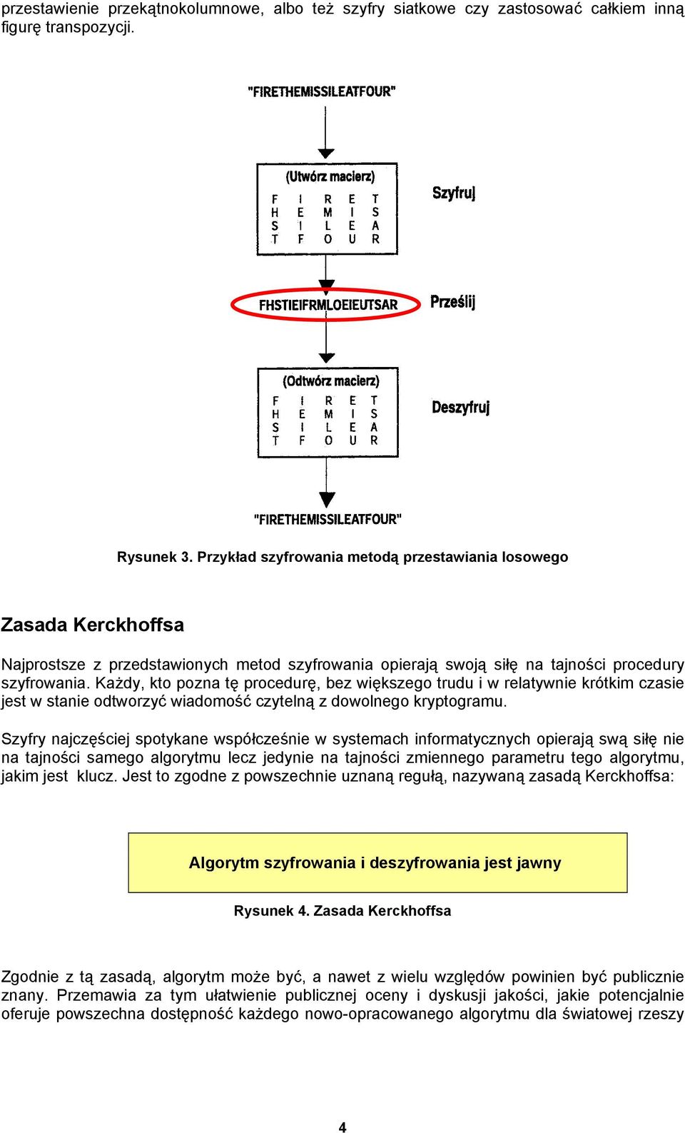 Każdy, kto pozna tę procedurę, bez większego trudu i w relatywnie krótkim czasie jest w stanie odtworzyć wiadomość czytelną z dowolnego kryptogramu.