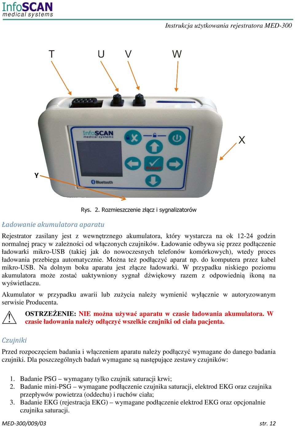 Ładowanie odbywa się przez podłączenie ładowarki mikro-usb (takiej jak do nowoczesnych telefonów komórkowych), wtedy proces ładowania przebiega automatycznie. Można też podłączyć aparat np.
