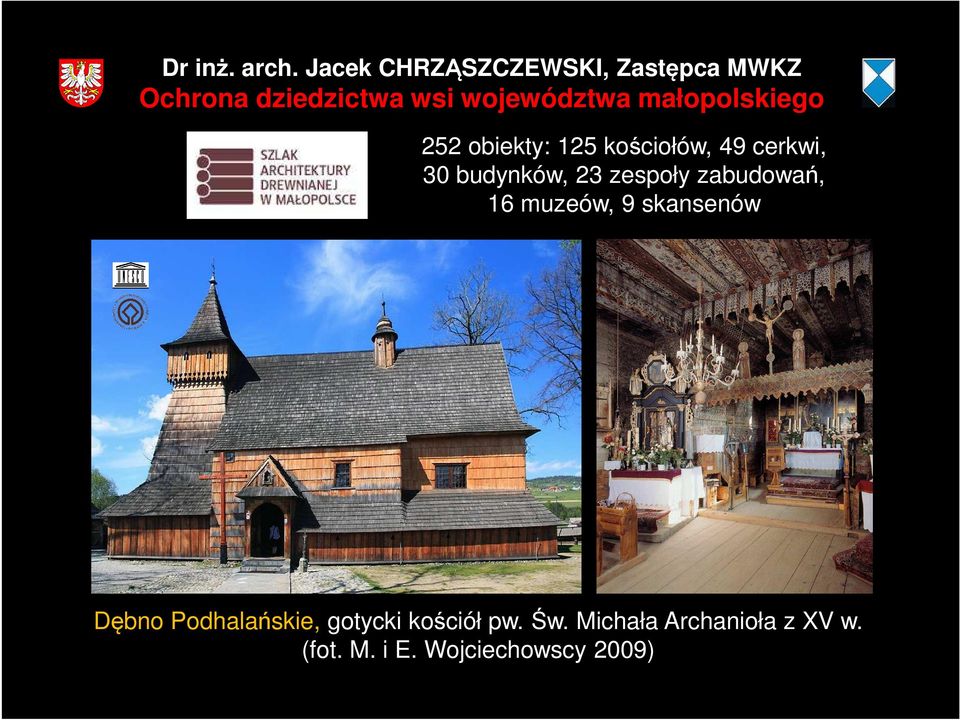 skansenów Dębno Podhalańskie, gotycki kościół pw.
