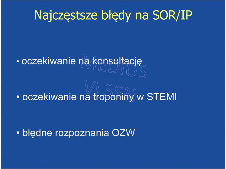 oczekiwanie na troponiny w