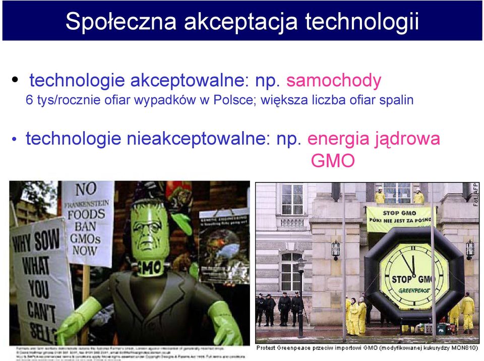 samochody 6 tys/rocznie ofiar wypadków w Polsce; większa