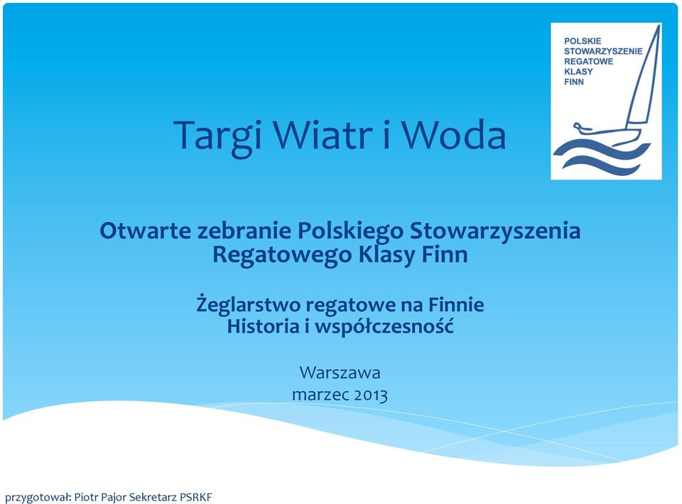 Klasy Finn Żeglarstwo regatowe na
