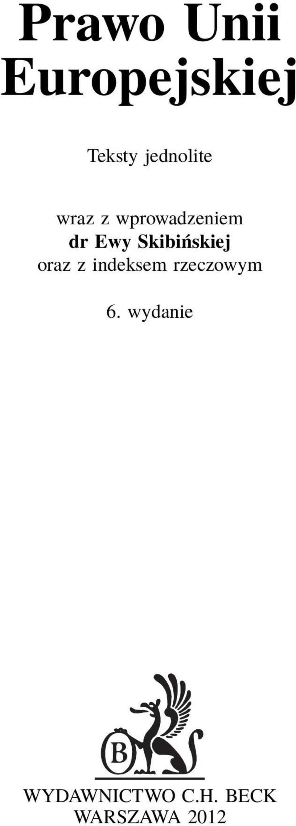Skibińskiej oraz z indeksem rzeczowym