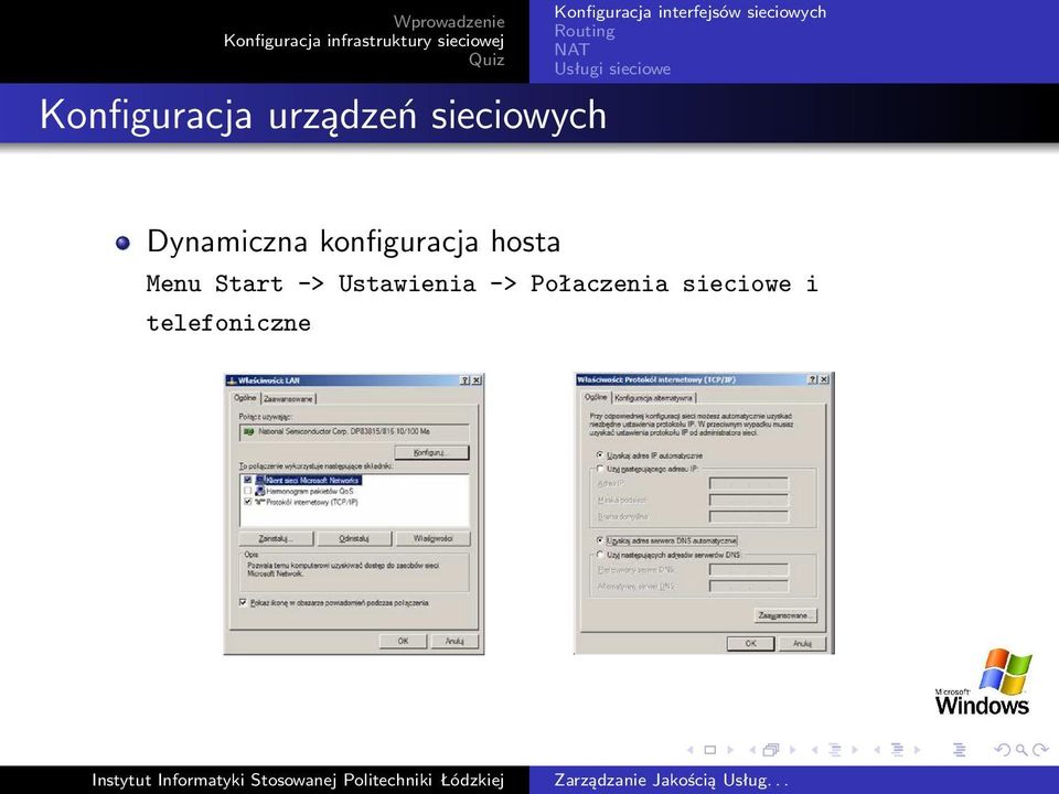 konfiguracja hosta Menu Start