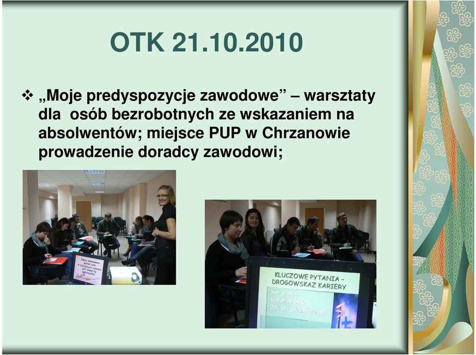 warsztaty dla osób bezrobotnych ze
