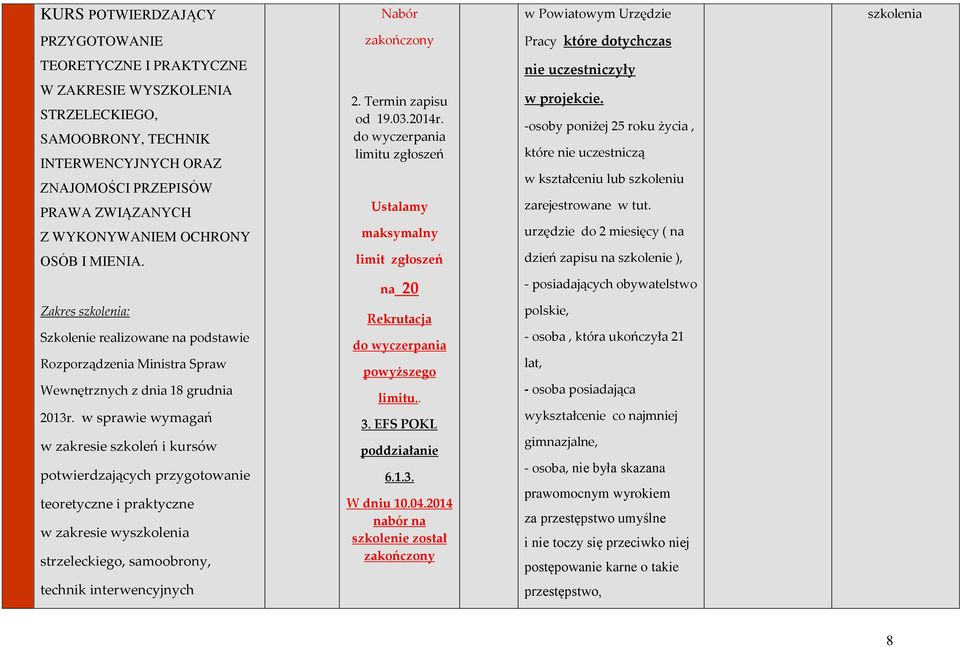 -osoby poniżej 25 roku życia, które nie uczestniczą w kształceniu lub szkoleniu zarejestrowane w tut.