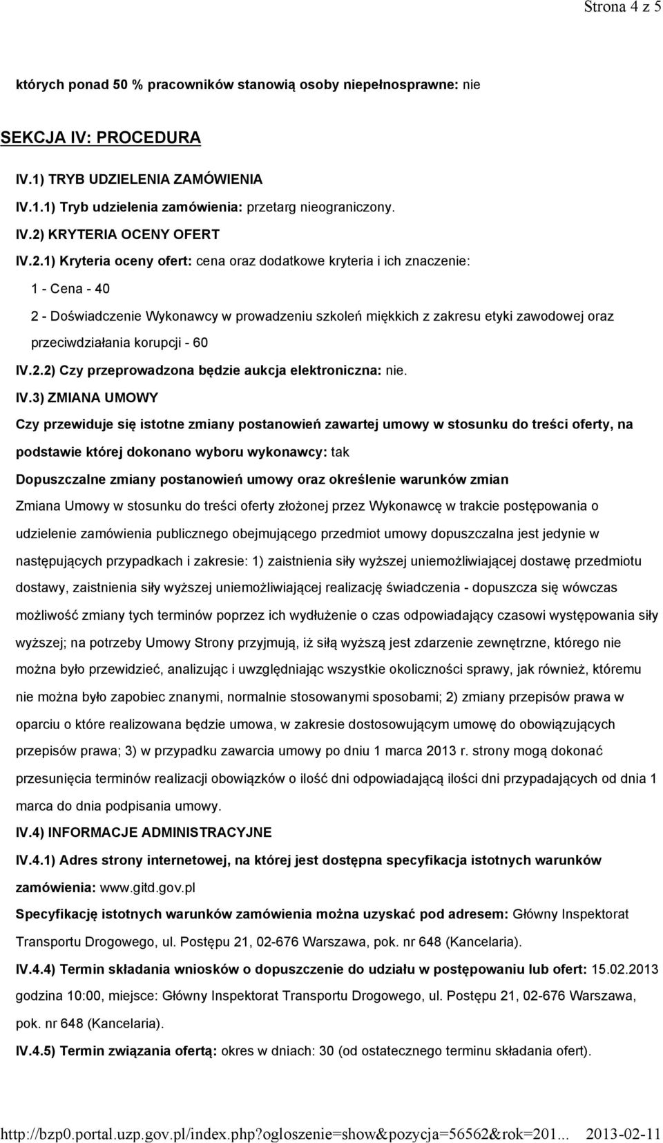 korupcji -60 IV.
