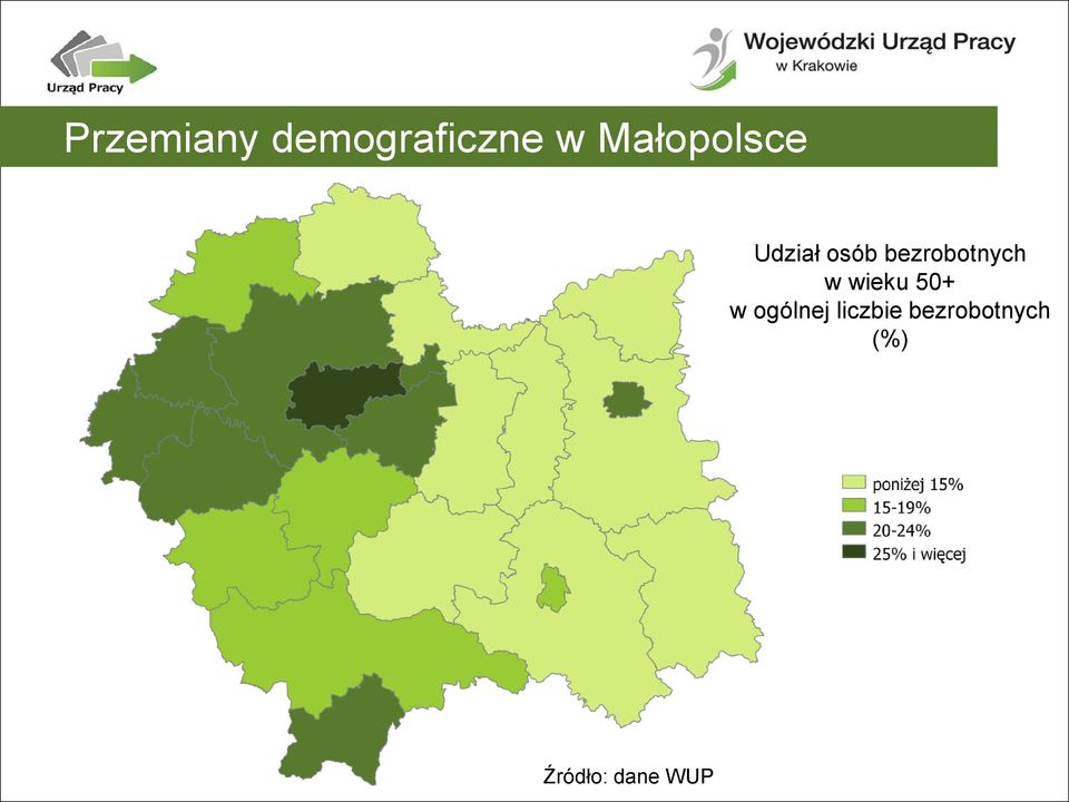 bezrobotnych w wieku 50+ w