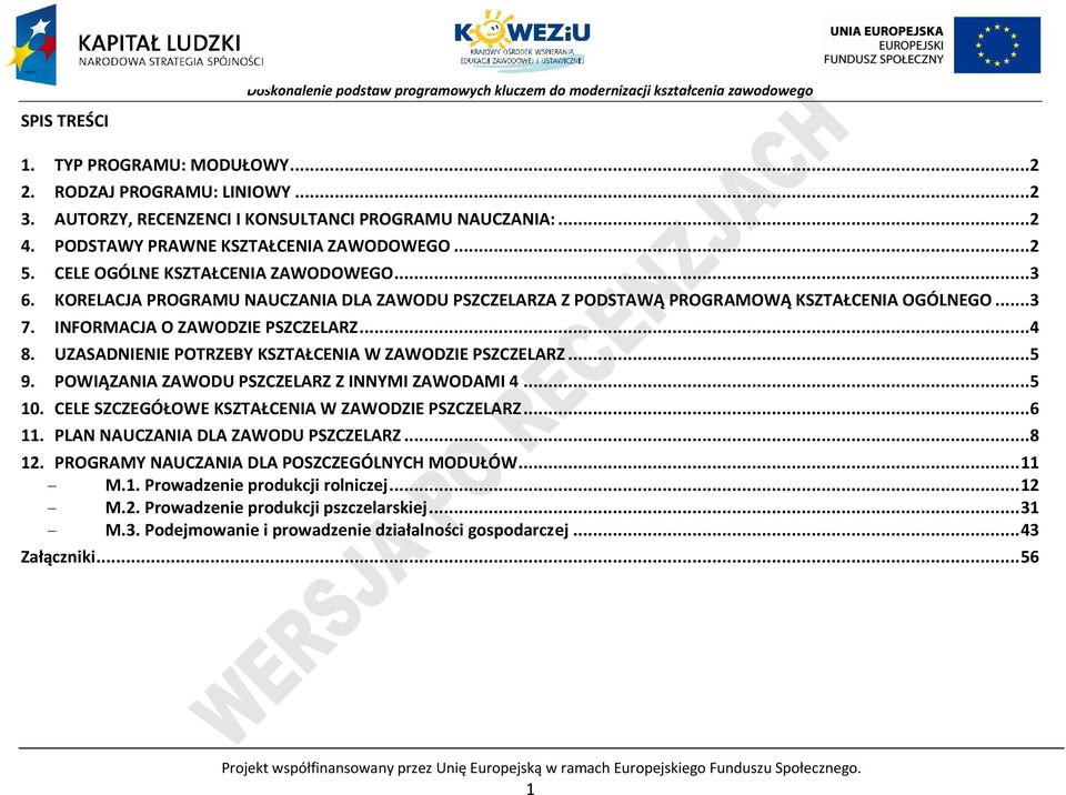 UZASADNIENIE OTRZEY KSZTAŁENIA W ZAWODZIE SZZELARZ...5 9. OWIĄZANIA ZAWODU SZZELARZ Z INNYMI ZAWODAMI 4...5 10. ELE SZZEGÓŁOWE KSZTAŁENIA W ZAWODZIE SZZELARZ...6 11. LAN NAUZANIA DLA ZAWODU SZZELARZ.