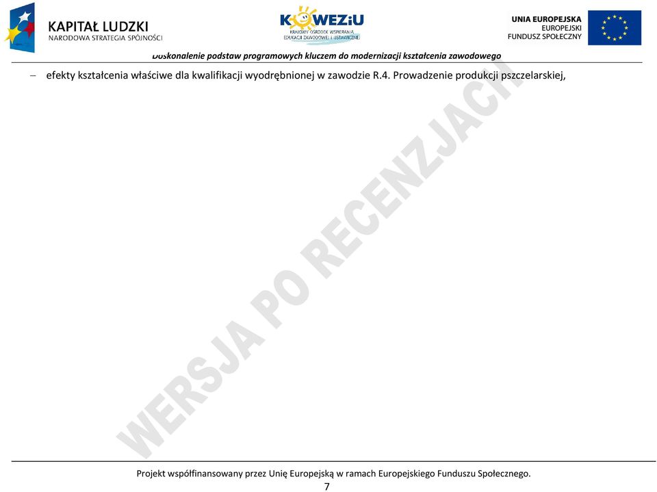 rowadzenie produkcji pszczelarskiej, rojekt