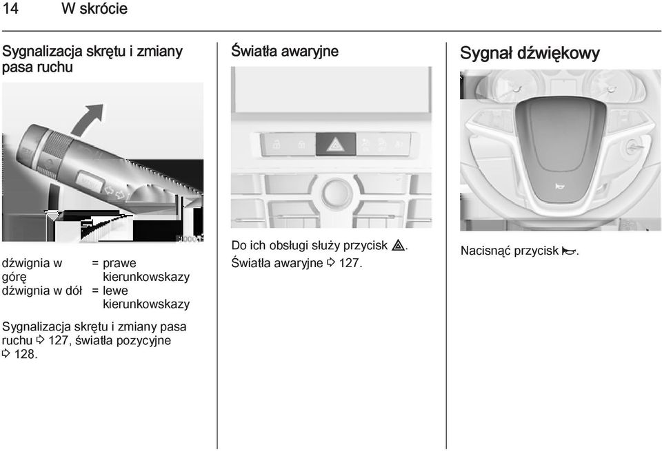 kierunkowskazy Sygnalizacja skrętu i zmiany pasa ruchu 3 127, światła