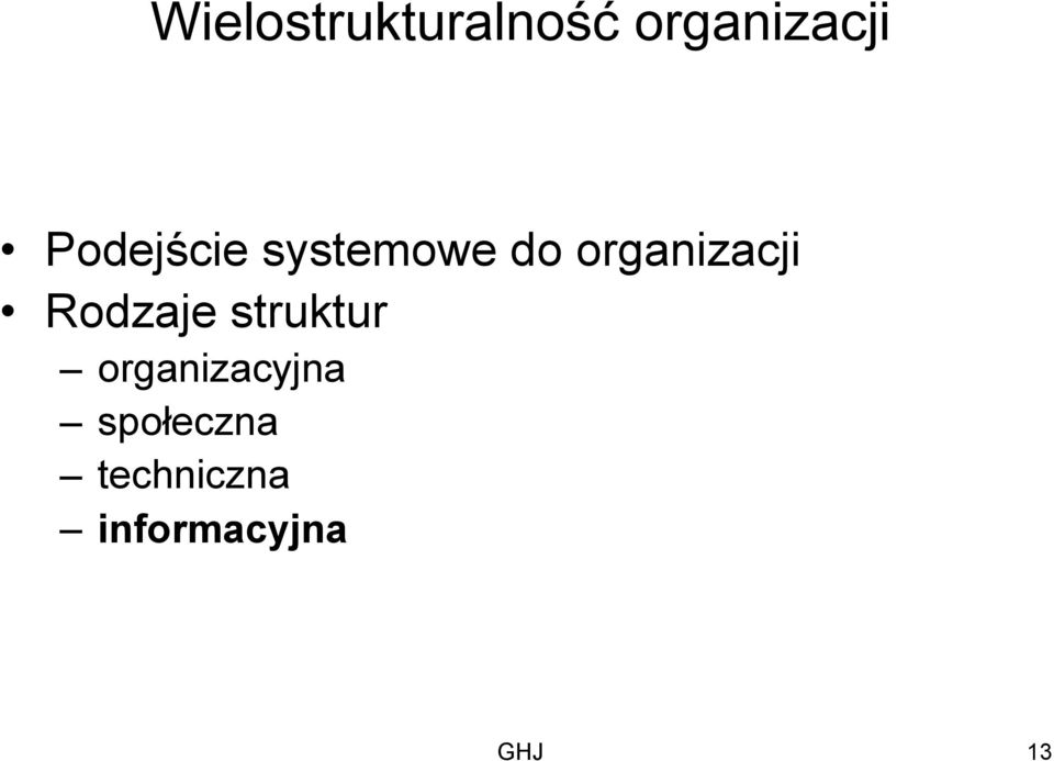 Rodzaje struktur organizacyjna
