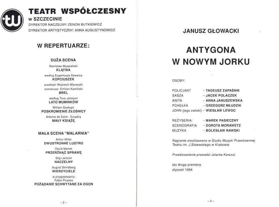 SASZA ANITA PCHEŁKA - TADEUSZ ZAPAŚNIK - JACEK POLACZEK - ANNA JANUSZEWSKA - GRZEGORZ MŁUDZIK JOHN (jego zwłoki).