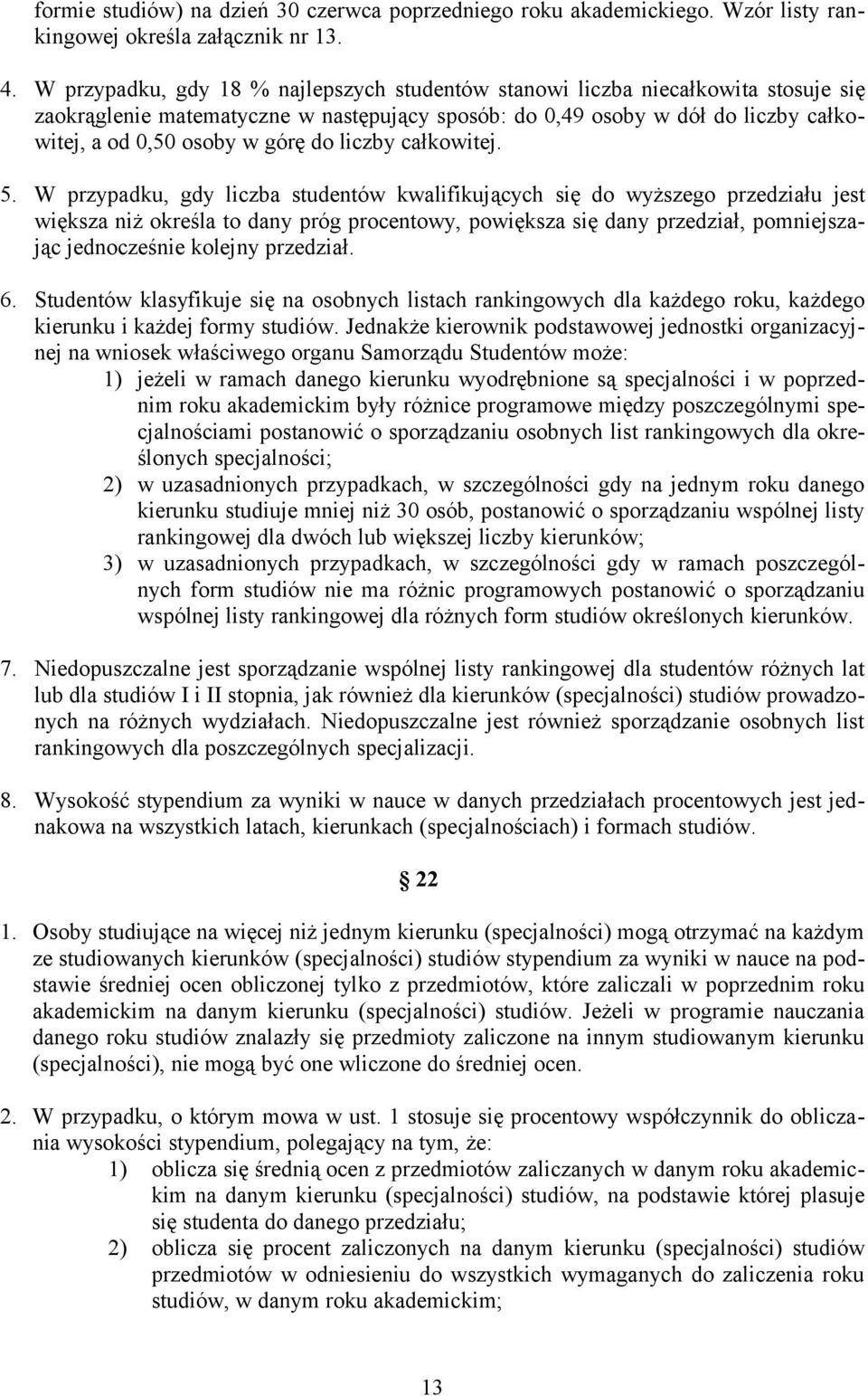 liczby całkowitej. 5.