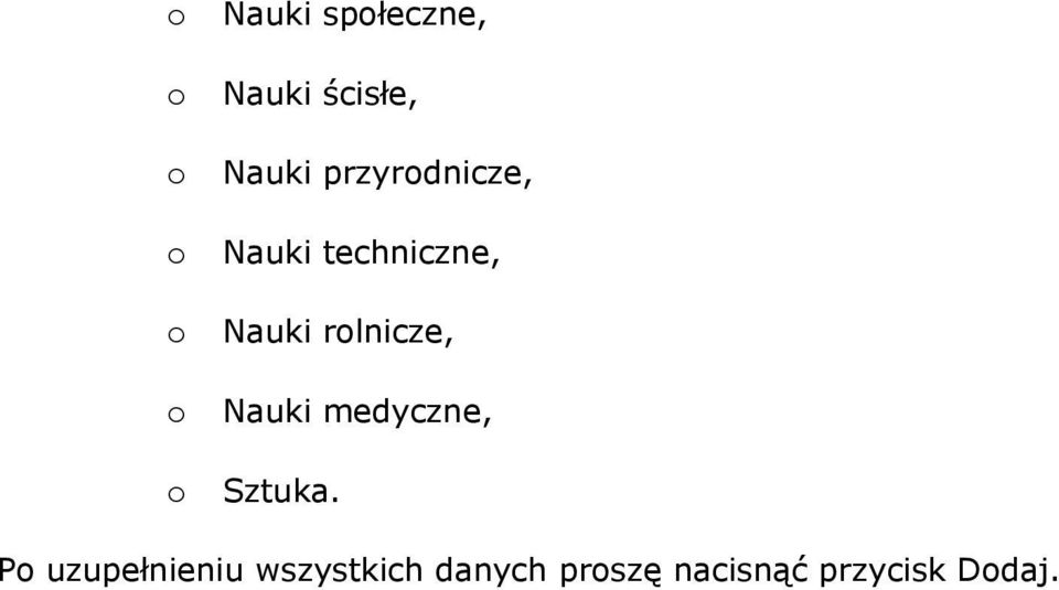 rlnicze, Nauki medyczne, Sztuka.