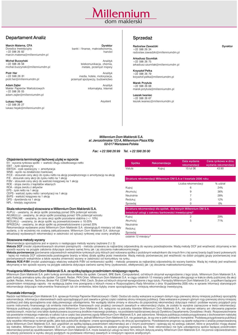 pl Dyrektor banki i finanse, makroekonomia, handel Analityk telekomunikacja, chemia, metale, przemysł mięsny Analityk media, hotele, motoryzacja, przemysł spożywczy, budownictwo Analityk informatyka,