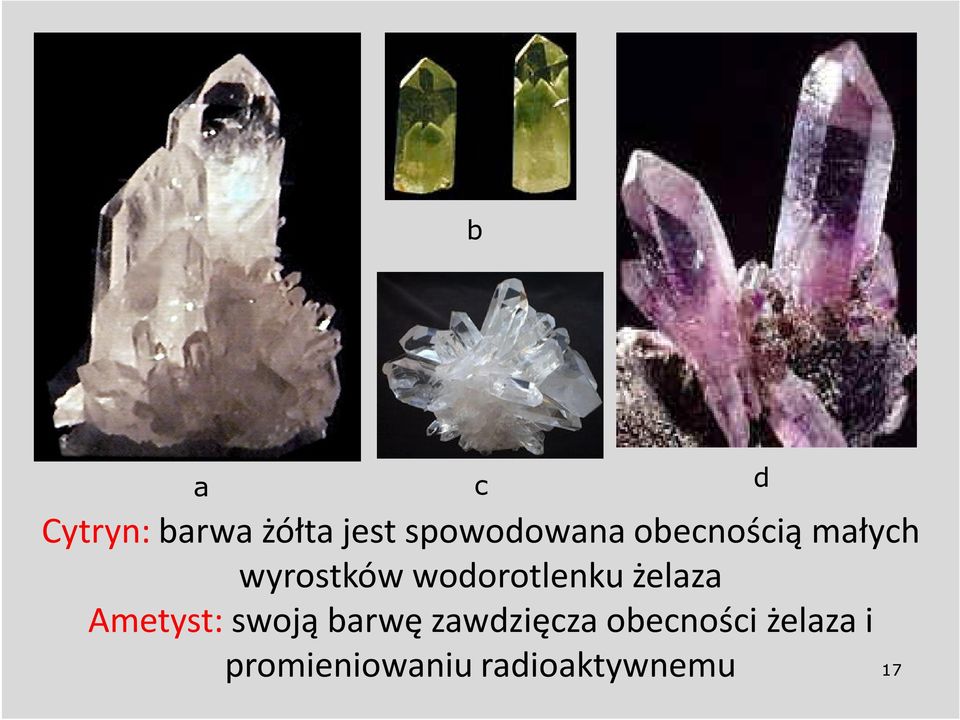 żelaza Ametyst: swoją barwę zawdzięcza