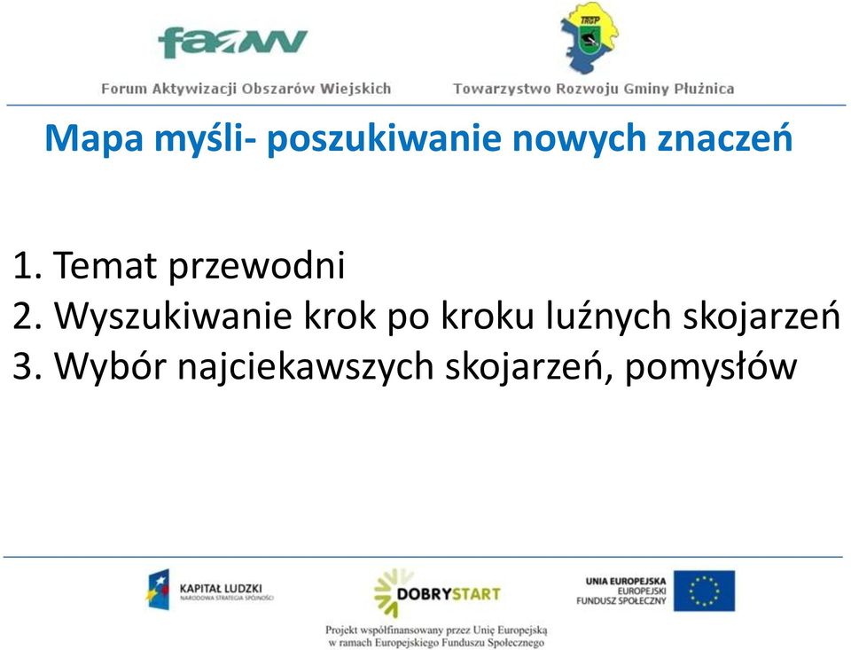 Wyszukiwanie krok po kroku luźnych
