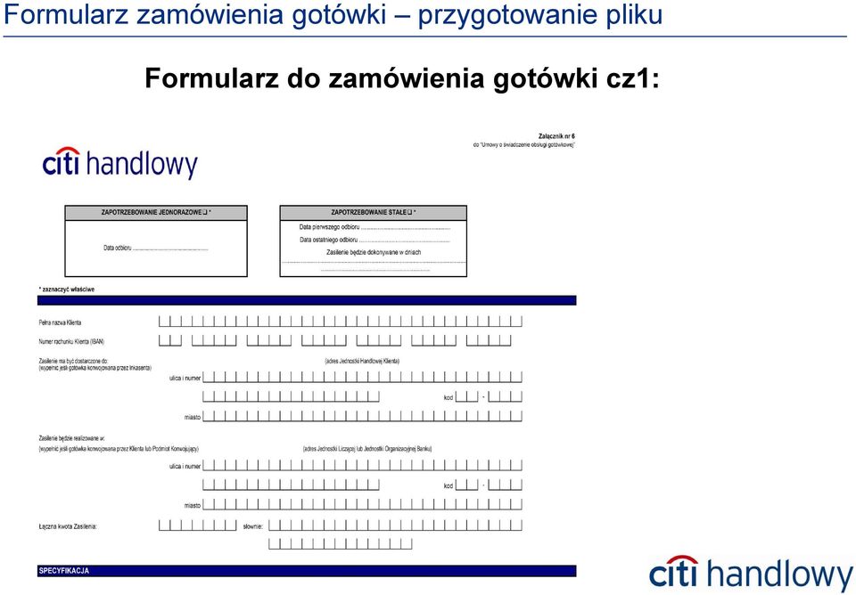 pliku Formularz do