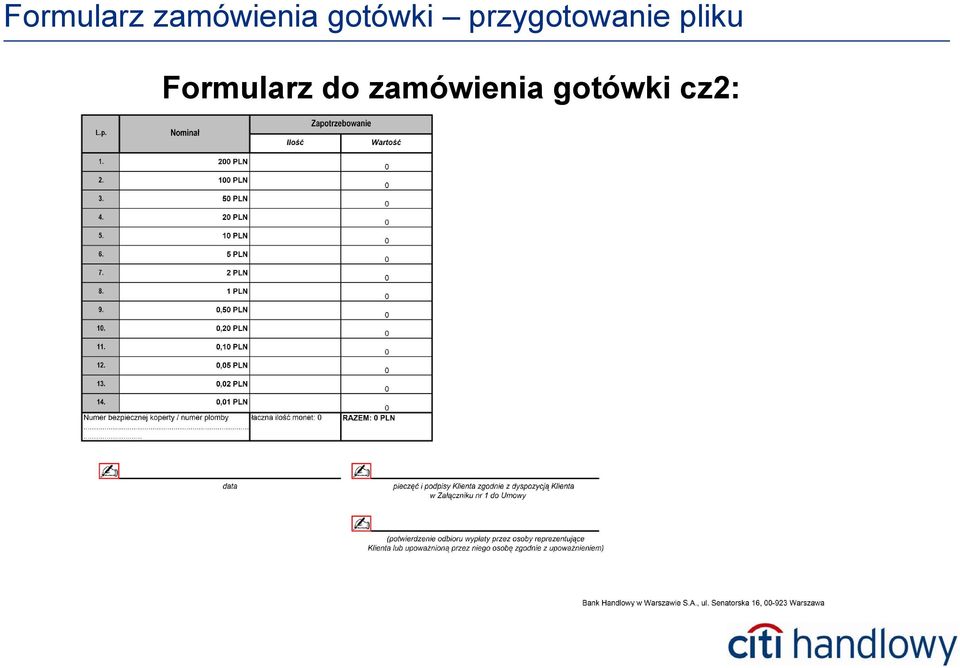 pliku Formularz do