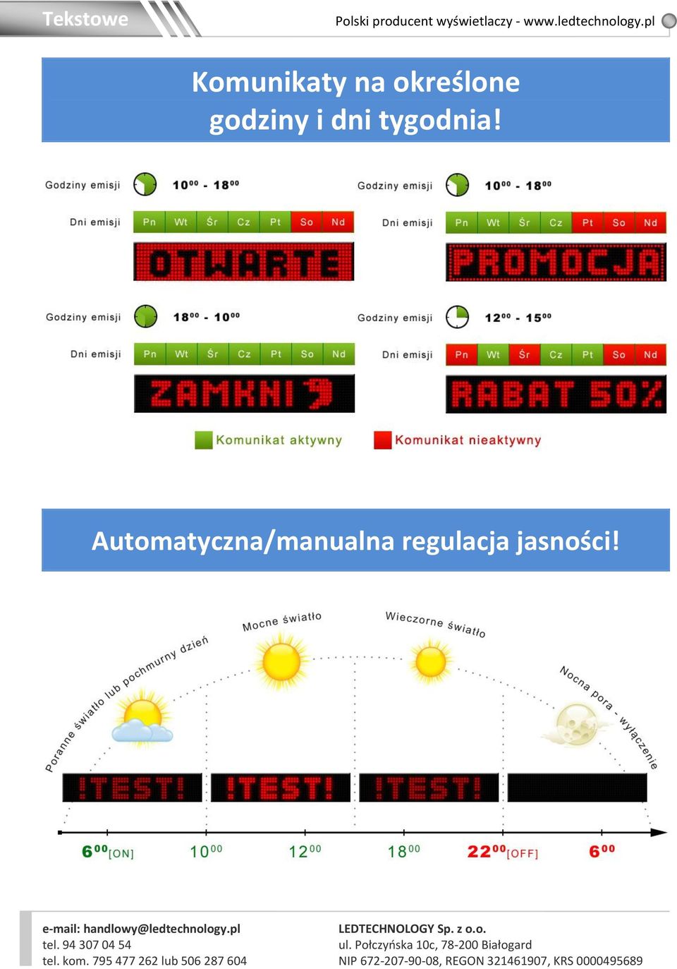 dni tygodnia!