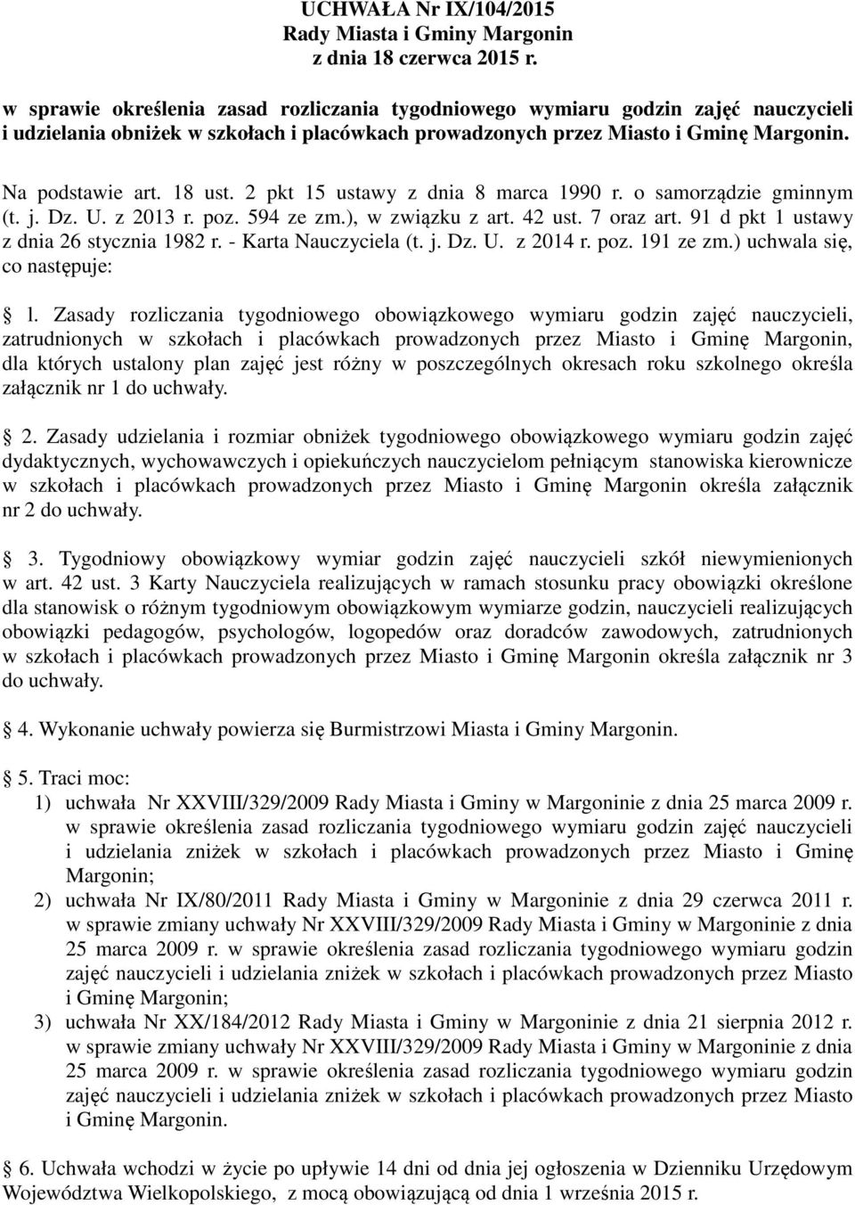 ) uchwala się, co następuje: l.