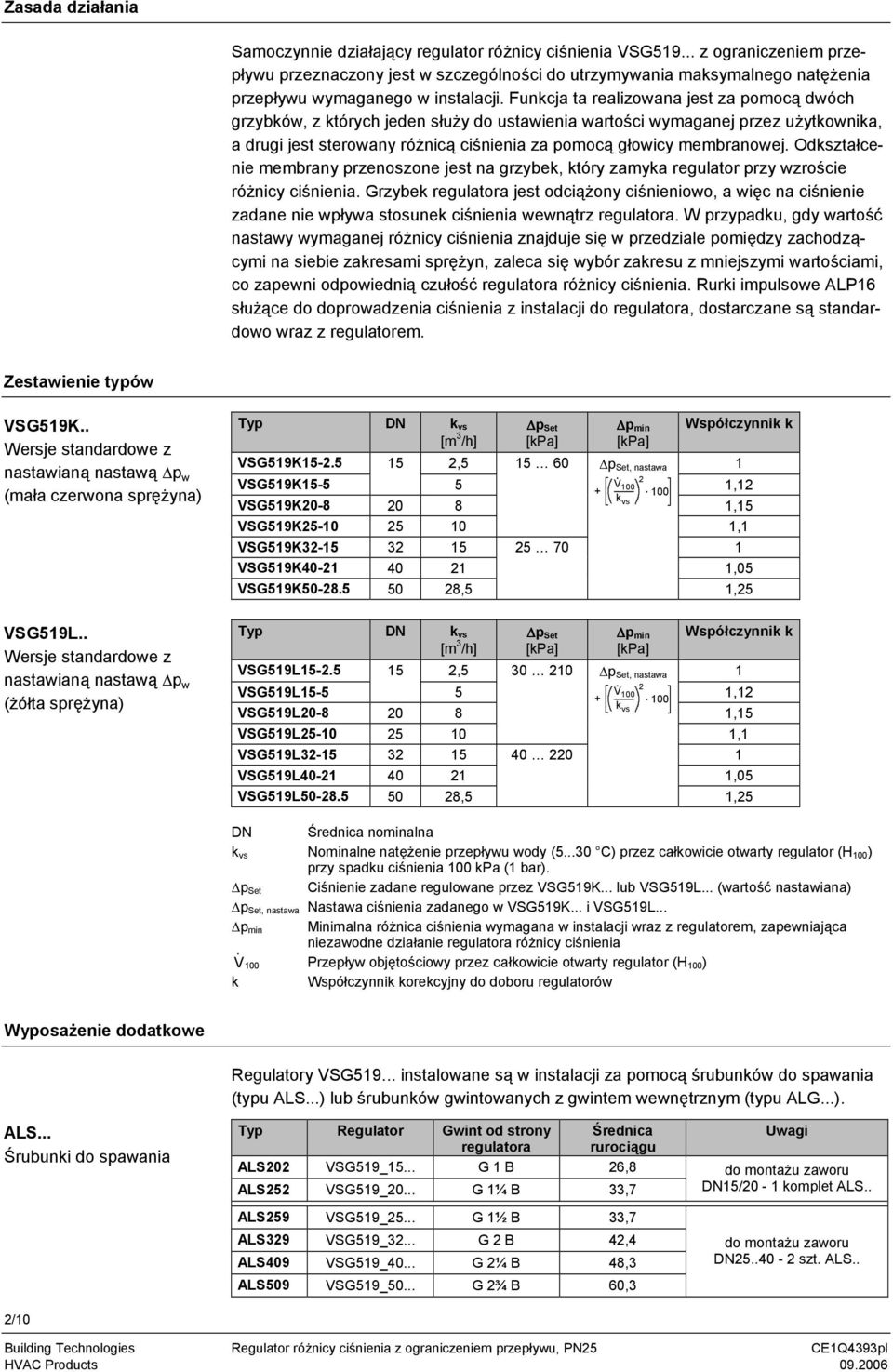 Funkcja ta realizowana jest za pomocą dwóch grzybków, z których jeden służy do ustawienia wartości wymaganej przez użytkownika, a drugi jest sterowany różnicą ciśnienia za pomocą głowicy membranowej.