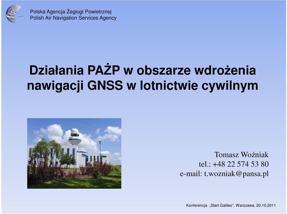 lotnictwie cywilnym Tomasz Woźniak