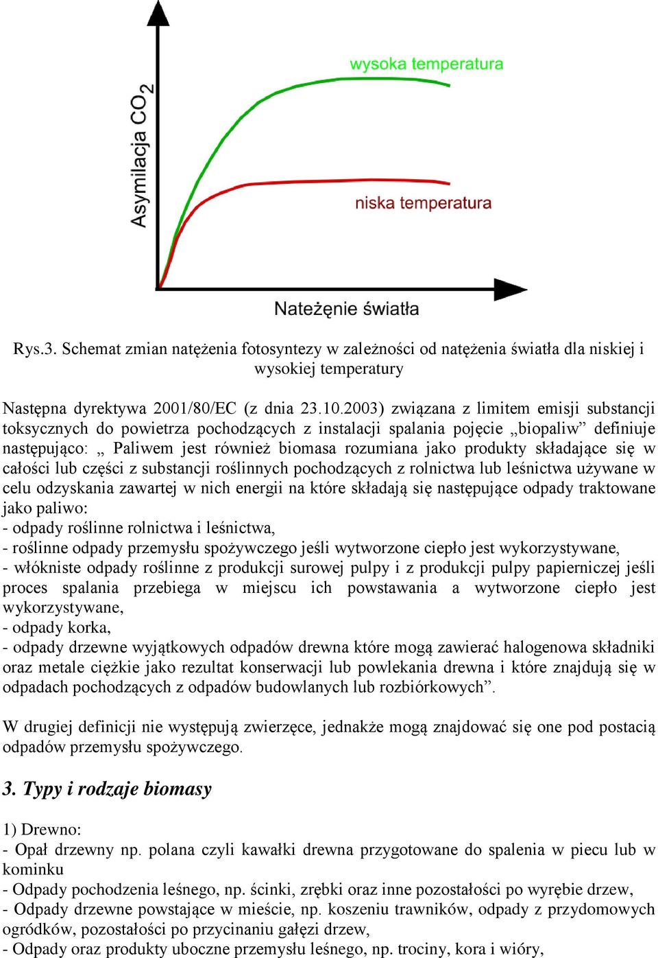 składające się w całości lub części z substancji roślinnych pochodzących z rolnictwa lub leśnictwa używane w celu odzyskania zawartej w nich energii na które składają się następujące odpady