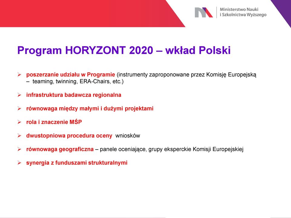 ) infrastruktura badawcza regionalna równowaga między małymi i dużymi projektami rola i znaczenie MŚP