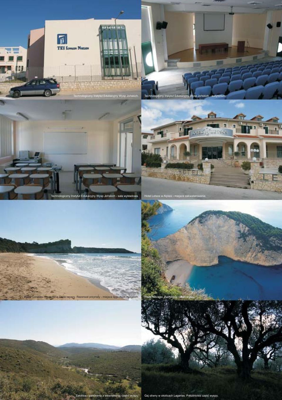 Plaża Gerakas. Wschodnia część wyspy. Rezerwat przyrody - miejsce lęgu żłówi morskich. Plaża Navagio.