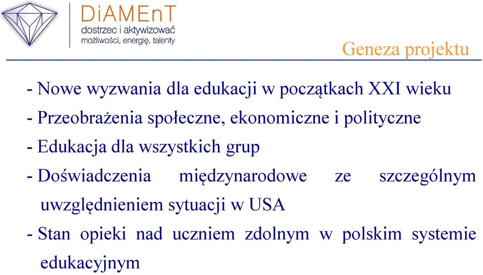 wszystkich grup - Doświadczenia międzynarodowe ze szczególnym