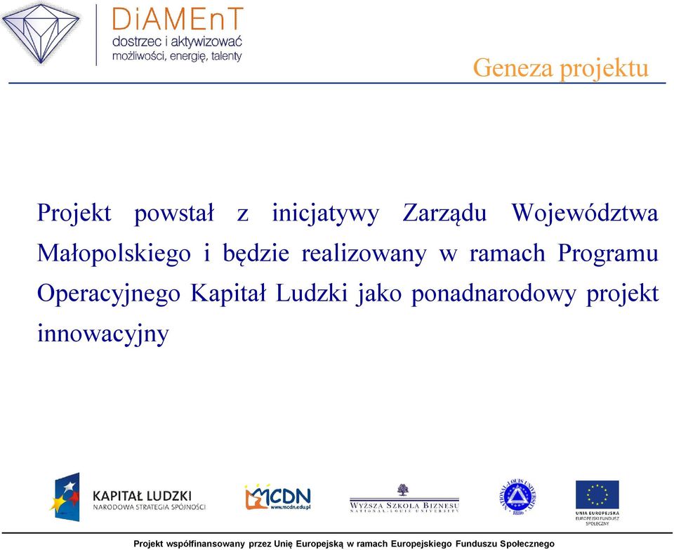 realizowany w ramach Programu Operacyjnego