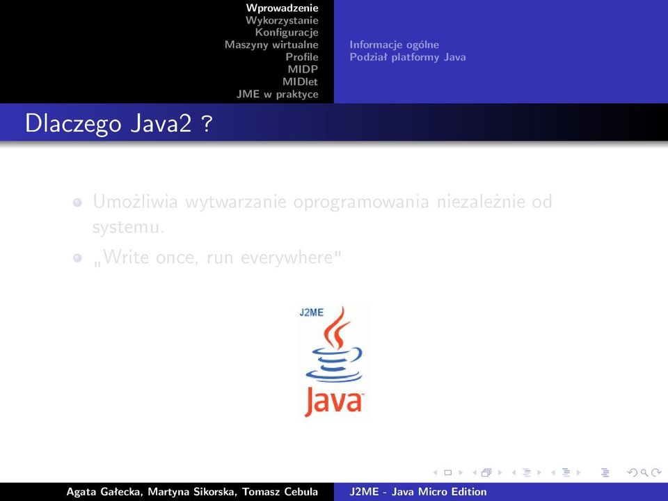 Java Umożliwia wytwarzanie