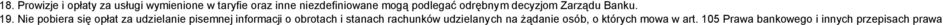 Nie pobiera się opłat za udzielanie pisemnej informacji o obrotach i stanach