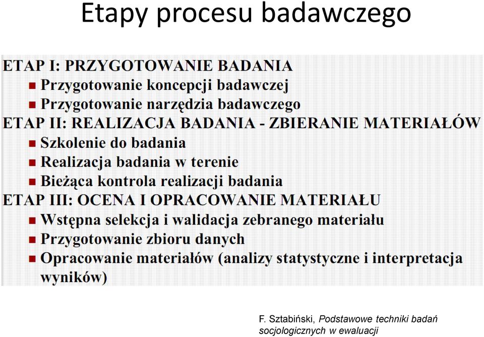 Sztabiński, Podstawowe