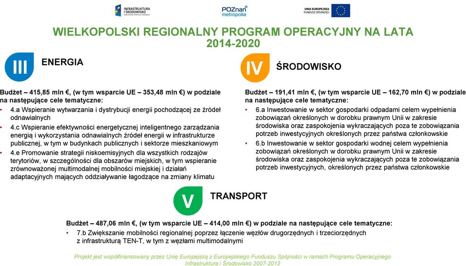 c Wspieranie efektywności energetycznej inteligentnego zarządzania energią i wykorzystania odnawialnych źródeł energii w infrastrukturze publicznej, w tym w budynkach publicznych i sektorze