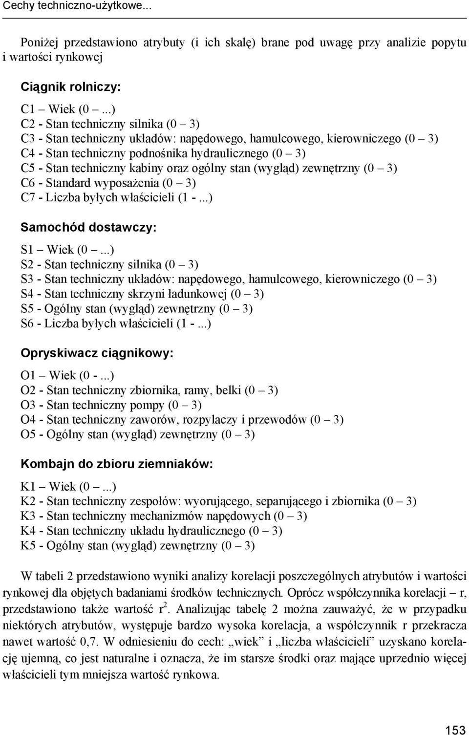 ogólny stan (wygląd) zewnętrzny (0 3) C6 - Standard wyposażenia (0 3) C7 - Liczba byłych właścicieli (1 -...) Samochód dostawczy: S1 Wiek (0.