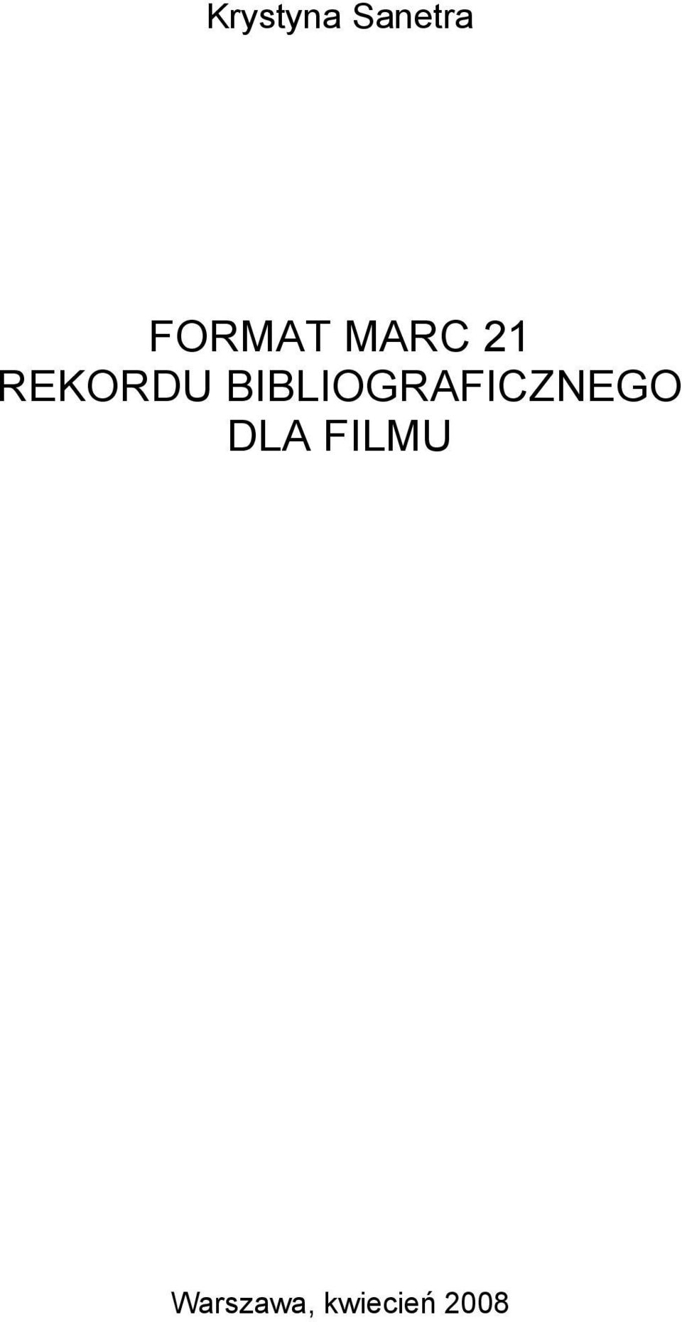 BIBLIOGRAFICZNEGO DLA
