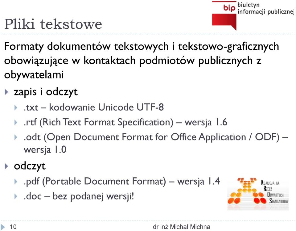 rtf (Rich Text Format Specification) wersja 1.6.