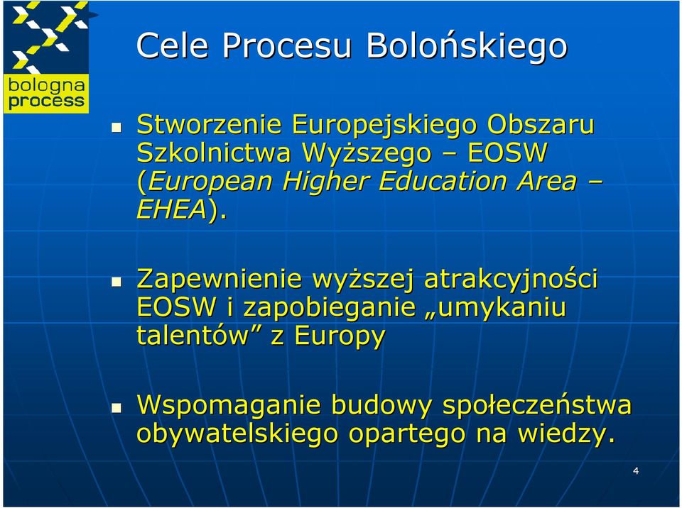 Zapewnienie wyŝszej atrakcyjności ci EOSW i zapobieganie umykaniu