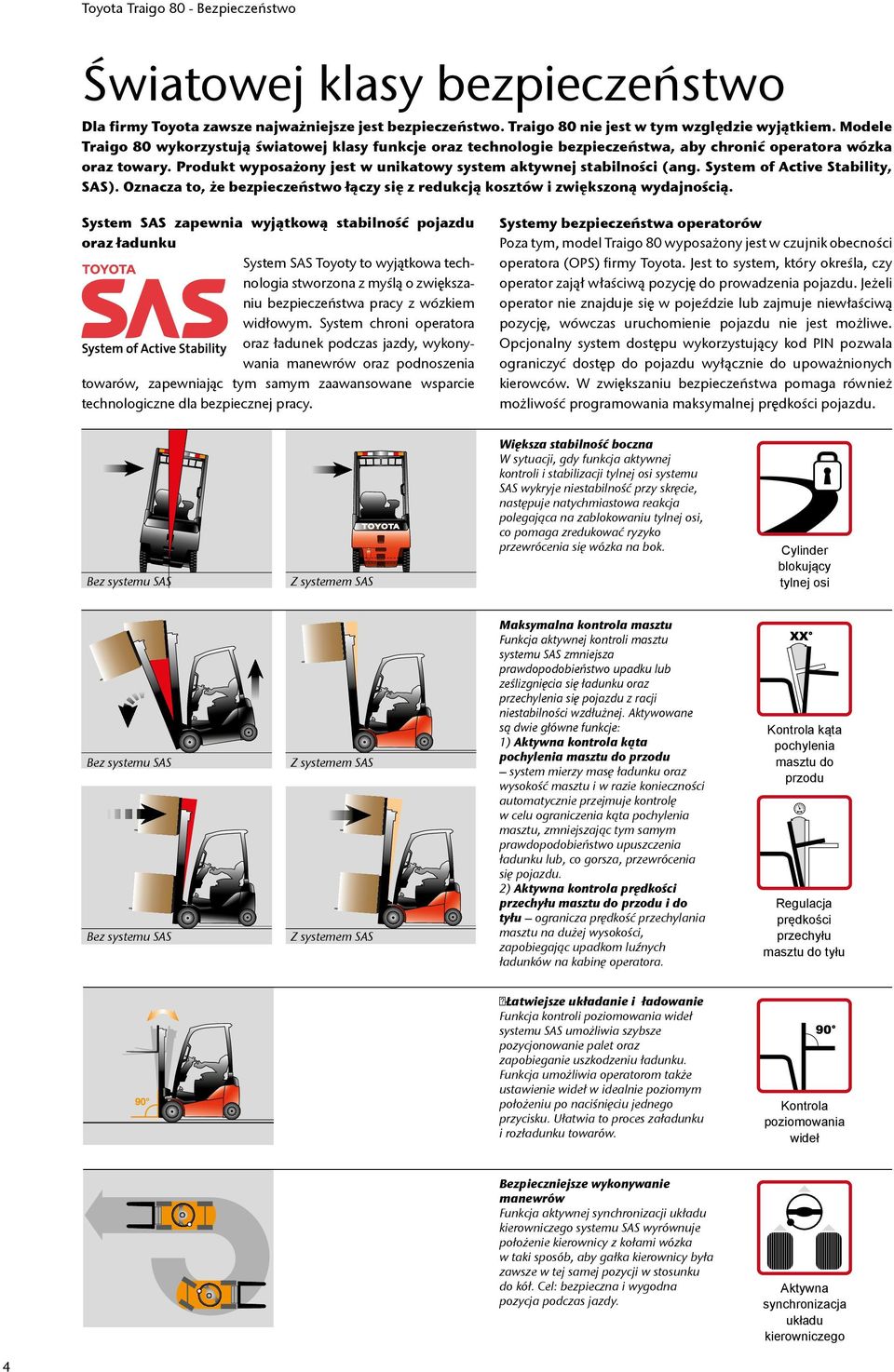 System of Active Stability, SAS). Oznacza to, że bezpieczeństwo łączy się z redukcją kosztów i zwiększoną wydajnością.