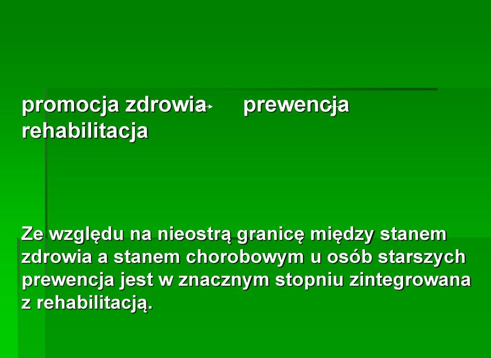 zdrowia a stanem chorobowym u osób starszych