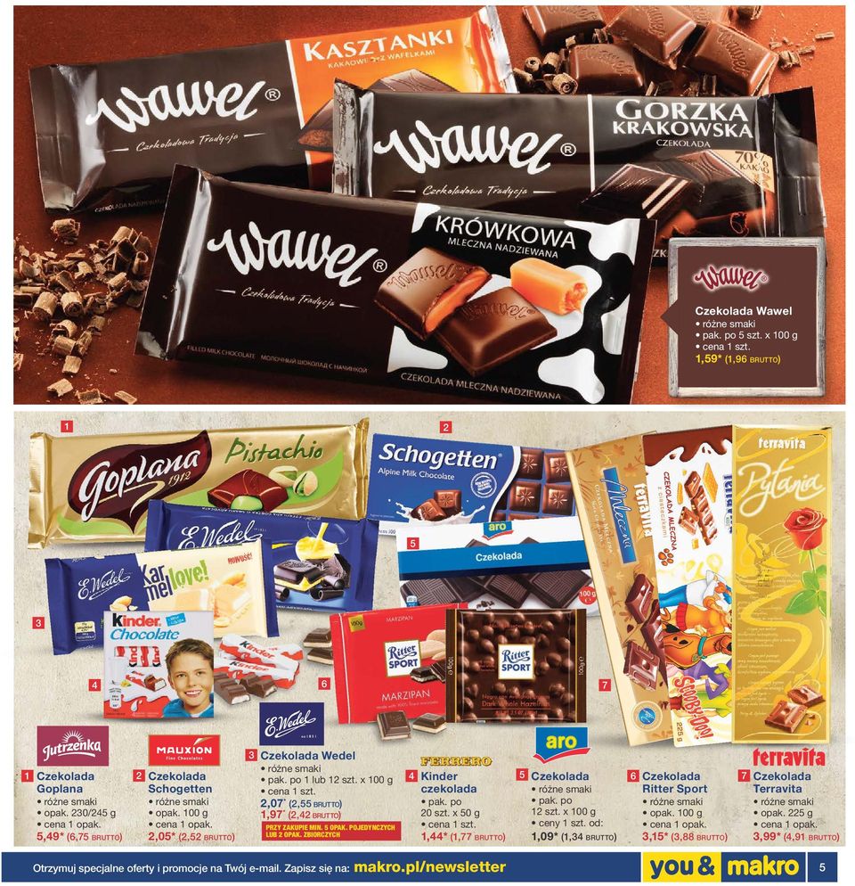 100 g 1,97 * (2,42 BRUTTO) 20 szt. x 0 g 12 szt. x 100 g opak. 100 g opak. 22 g ceny 1 szt. od: PRZY ZAKUPIE MIN. OPAK.