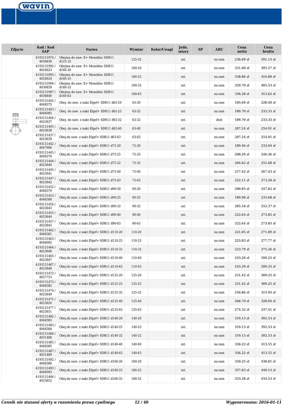 28 zł 413.62 zł 4193132 / 4048375 Obej. do naw. z nakr.elgef+ SDR11 d63-20 63-20 185.69 zł 228.40 zł 4193133 / 4046085 Obej. do naw. z nakr.elgef+ SDR11 d63-25 63-25 189.70 zł 233.