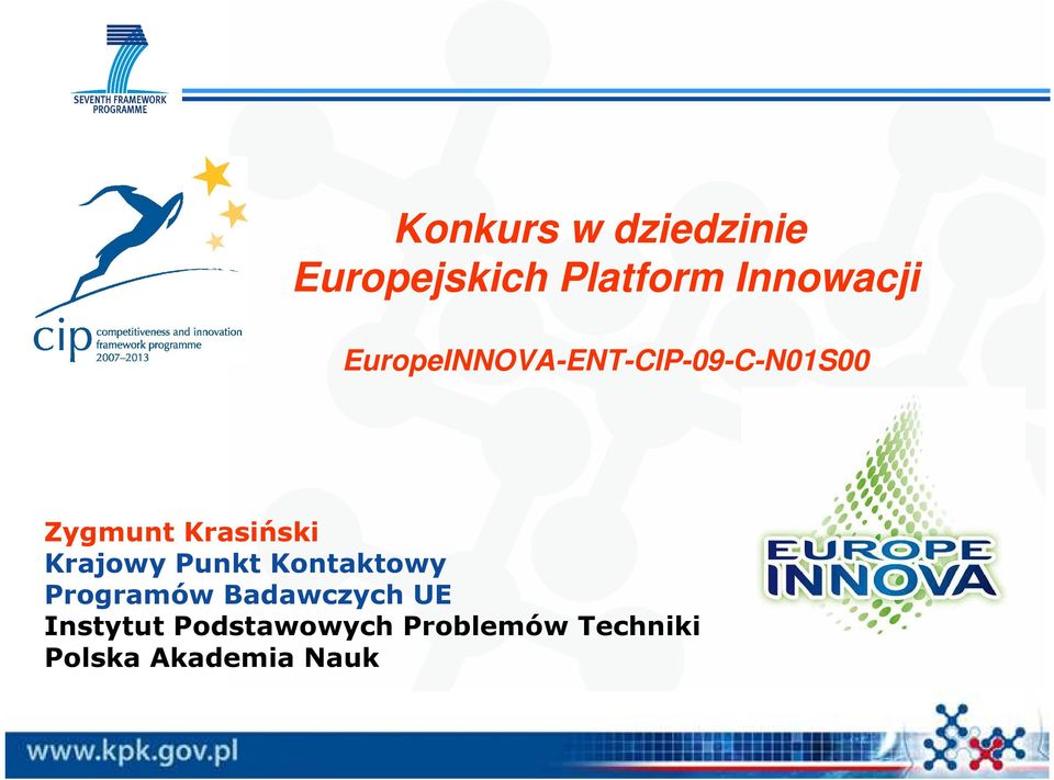 Krajowy Punkt Kontaktowy Programów Badawczych UE