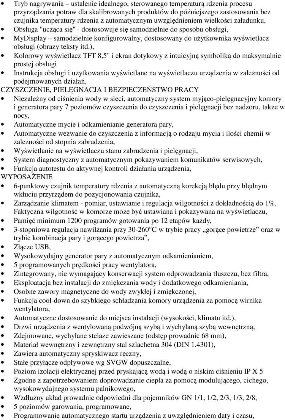 obsługi (obrazy teksty itd.